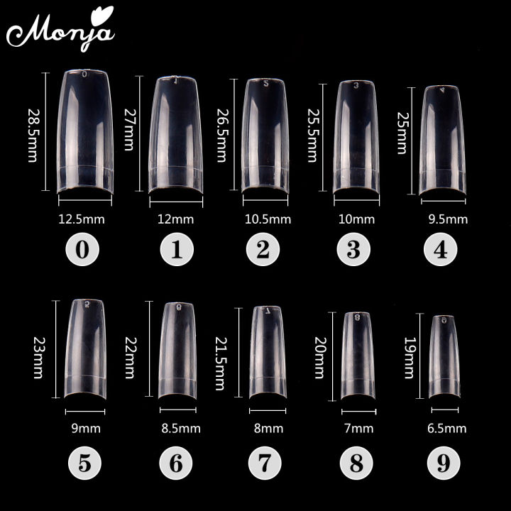 Monja%20100Pcs/set%20Transparent%20Natural%20French%20Nail%20Art%20Half%20Cover%20False%20Nails%20Ballet%20Acrylic%20UV%20Extension%20Nail%20Tips%20Manicure%20Tool%20-%20Image%207