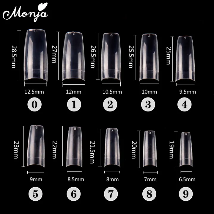 Monja%20100Pcs/set%20Transparent%20Natural%20French%20Nail%20Art%20Half%20Cover%20False%20Nails%20Ballet%20Acrylic%20UV%20Extension%20Nail%20Tips%20Manicure%20Tool%20-%20Image%207