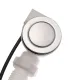 Chrome Round Connection Bathroom Kit Bathtub Drain Tube Bath Overflow Concealed Waste Pipe. 