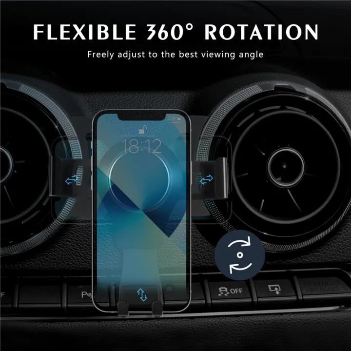 For%20A3%208V%20S3%2014-19%20Cell%20Phone%20Holder%20Mobile%20Bracket%20Car%20Black%20-%20Image%204