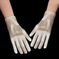 Short Pink Satin Finger Short Blue Wedding Gloves Purple Wedding Accessories Party Prom Cosplay Performance Casual Bride Gloves. 