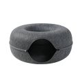 Donut Cat Bed Pet Cat Tunnel Interactive Game Toy Cat Bed Dual-use Indoor Toy Kitten Sports Equipment Cat Training Toy Cat House. 