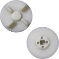 Mixer Grinder Jar Blender Motor Coupler 4CM 4 Teeth Round No Screw White.