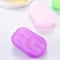 Travel Soap Soft Flower Design Mini Paper Soap 1-Box. 
