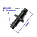 Straight Barbed 4 mm Connector (10-Pcs) Used to Connect 4/7 mm Micro Tube for Drip Irrigation System. 