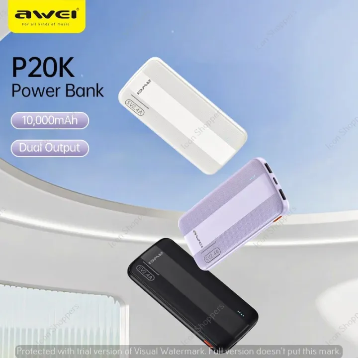 Awei%20P20K%2010000mAh%20Powerbank%202.4A%20Slim%20PowerBank%20Dual%20Output%20-%20Image%206
