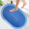 Super Absorbent Bath Mat with Non-Slip Bottom - Easy to Clean Bathroom Rugs - 40x60cm (Blue Colour).