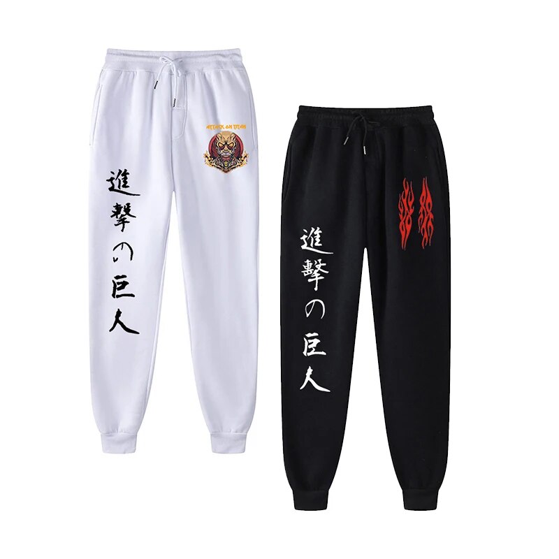 【Big-Sales】 Men Attack On Titan Long Pants Mens Casual Sweatpants Soft Sports Pants Jogging Pants