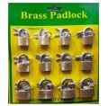 Brass Padlock 20mm 25mm 30mm Heavy Brass lock. 
