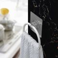 No drill Towel rack bathroom self adhesive wall hanging organizer no trace towel holder bathroom organizer.