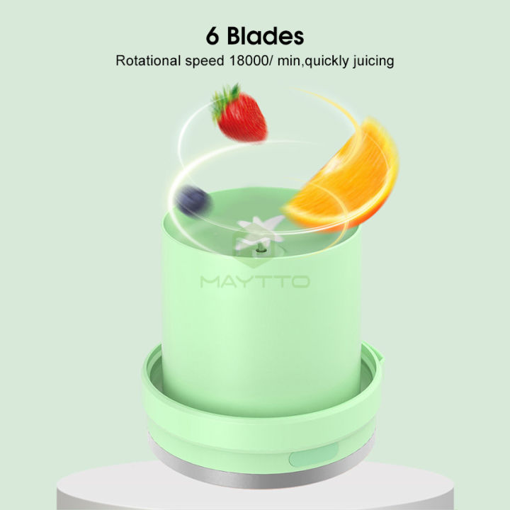 MAYTTO%201200ML%20Juicing%20Cup%20Portable%20Electric%20Juice%20Blender%20Mixer%20Juicer%20Fruit%20Mixed%20USB%20Rechargeable%20Easy%20to%20Operate%206%20Blades%20Strong%20Motor%20With%20Portable%20Drink%20Lid%20-%20Image%205