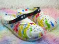 New Mens Tie Dye Colorful Rainbow Splash Casual Comfortable Outdoor Clog Lightweight Crocs Shoes Sandals. 