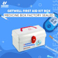 Getwell First Aid Kit Box Medicine Box (Factory Sealed). 