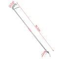 MeterMall 1.2M/1.5M Foldable Snake Catcher Tongs Multipurpose Stainless Steel Wide Jaw Reptile Grabber Stick Tools. 