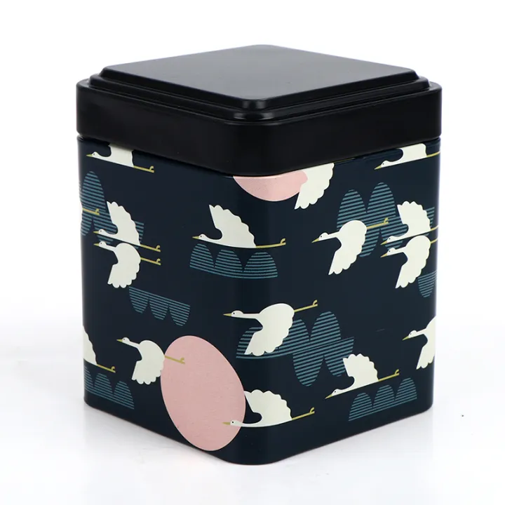 Tea%20Sealed%20Box%20Kitchen%20Storage%20Container%20Jar%20Tin%20Square%20Can%20Candy%20Iron%20Vintage%20Huiye%20-%20Image%206