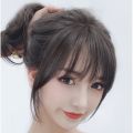 Fashion Girl Wig Bangs Front Fringe Bangs Invisible Seamless Hairpieces for Women Synthetic Bangs Clip In Bangs Extensions Bald Hair Replacement Hair Blocks.