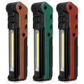 Newest Portable cob flashlight torch USB rechargeable LED work light magnetic cob Lanna hanging hook lamp for outdoor.