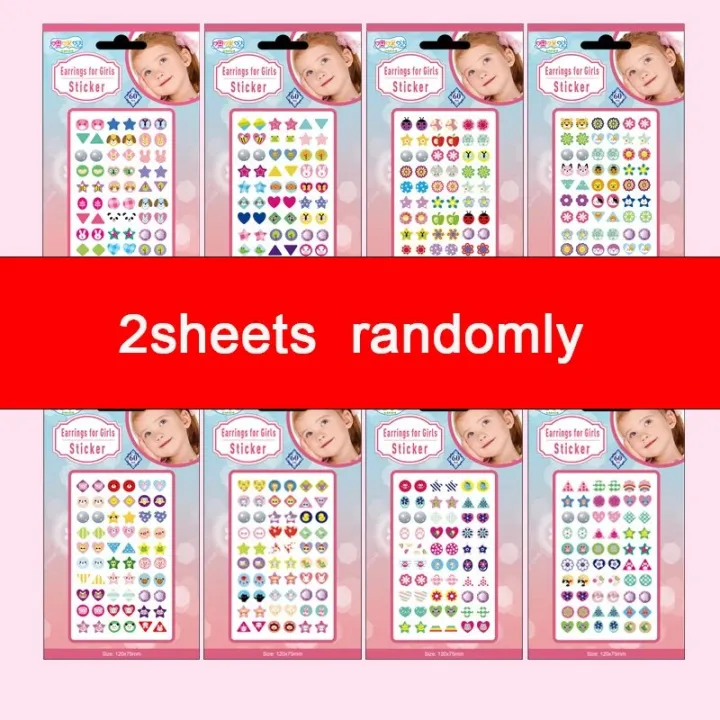Cartoon%203D%20Gems%20Sticker%20Earrings%20for%20Girls%2060-360pcs%20Self-Adhesive%20Glitter%20Crystal%20Stickers%20Toddler%20Kids%20Ear%20Sticky%20Jewelry%20Toys%20-%20Image%207