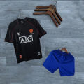 Man U Retro Jersey With Shorts - Player Edition Jersey - Man U FC - Home/Away Kit - Special Fan Version Retro Jersey With Shorts Club Jersey 2024/2025 - Thai Fabrics - Short Sleeve - New Football Jersey - UEFA Champions League 2025 Design - Premium. 