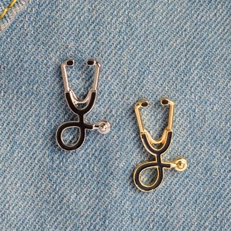 Stethoscope Brooch Lapel pin Health Care Profession/Student Brooch/Lapel Pin (1PS)