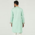 Masculine  Premium Semi Fit Panjabi - Lime. 