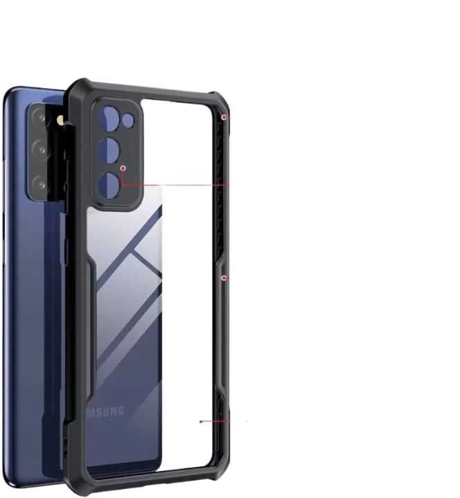 Back Cover for Samsung Galaxy S20 FE, Samsung Galaxy S20 FE 5G  (Black,Transparent)