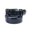 Black Artificial Leather belt for men.