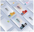 Credit Card Sleeves ATM, Debit Card, ID Card, Driver's License Holder Inserts with RFID Blocker - Silver.