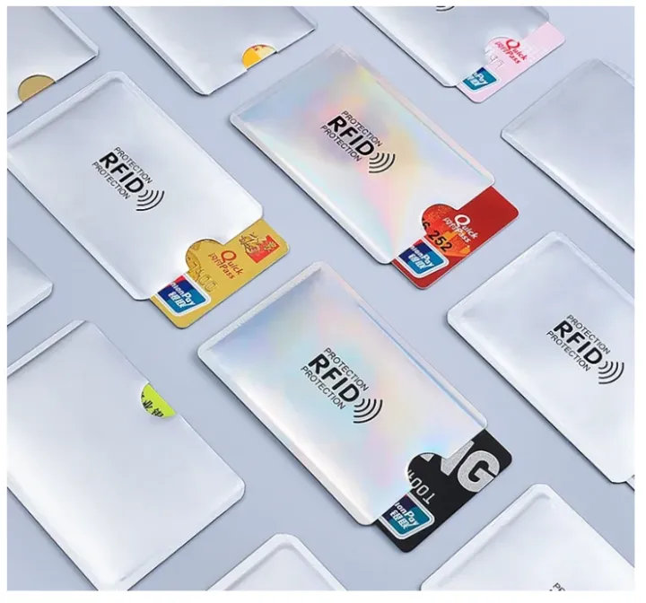 Credit%20Card%20Sleeves%20ATM,%20Debit%20Card,%20ID%20Card,%20Driver's%20License%20Holder%20Inserts%20with%20RFID%20Blocker%20-%20Silver%20-%20Image%2010