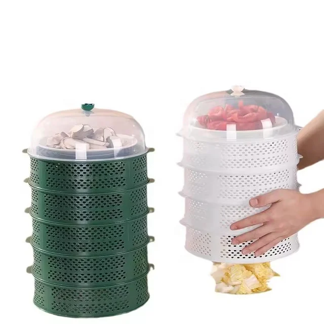 5 Layer Food Plate Cover Dustproof Flyproof Breathable Easy to Multifunctional Leftovers Cover Suitable for Kitchen