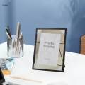 Creative Photo Frame Collection Simple Metal Geometric Picture Frame with Cover,. 