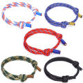 Popular fashion simple adjustable 550 parachute bracelet men's braided bracelet for women. 