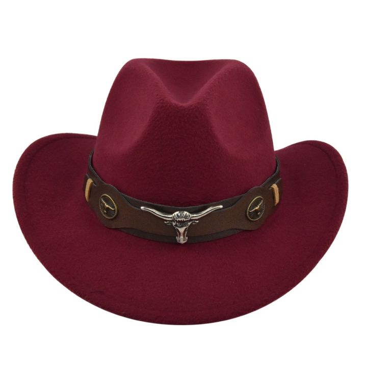 %EF%BC%88NEW%EF%BC%89Black%20Cowboy%20Hat%20Jazz%20Knight%20Hats%20Felt%20Hats%20With%20Bull%20Shaped%20Decor%20Grassland%20Country%20Hat%20Sombrero%20-%20Image%205