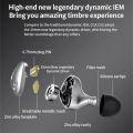 CCA CXS in Ear Monitor Headphones 10mm Dynamic Driver IEM Earphone,Wired Noise Isolating Earbuds with 2Pin Detachable Cord. 