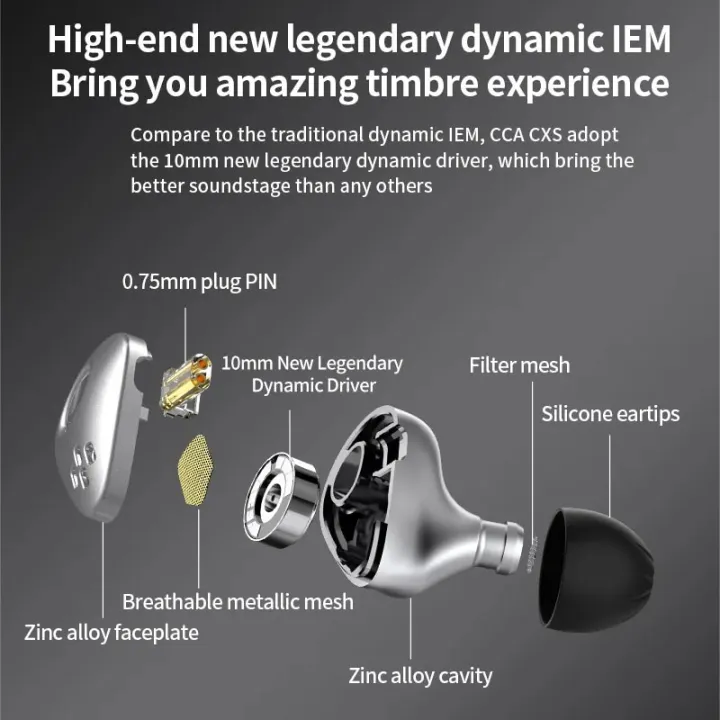 CCA%20CXS%20in%20Ear%20Monitor%20Headphones%2010mm%20Dynamic%20Driver%20IEM%20Earphone,Wired%20Noise%20Isolating%20Earbuds%20with%202Pin%20Detachable%20Cord%20-%20Image%203