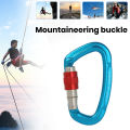 High Load-bearing Capacity Carabiner 25kn Screwgate Locking Carabiner for Camping Hiking Climbing.