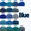 300PCS Blue Color Round Tile 1x1 98138 Building Block Part Brick for Kids Pixel Art Remix Painting QR Code Gift Children DIY Toy. 