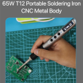 PTS100 T12-BC2 65W Electric Soldering Iron OLED Display Welding Pen Fast Melting Tin Welding Tool Hand-Held Corrosion Resistance.