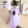 Cat Recovery Suit Outfits Prevent Licking Pets Clothes for After Spay Kitten S. 