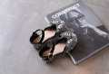 Girls Crown Bow Design Party Shoes - Full Pearl & Stone Work Kids Sandal.