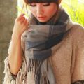 Winter Female Lattice Imitation Cashmere Scarf Autumn And Winter Thick Fashion Warm Wild Scarf Shawl. 