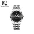 LouisWill Men Watch Men's Fashion Simple Double Calendar Three-Eyed Design Waterproof Steel Band Watch Waterproof Quartz Watch Fashion Men Watches Luxury Men Watch Business Casual. 