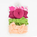(New)I LOVE DADDY & MUMMY-3Pc/et Nylon Baby Headband olid Color Elatic Bow Newborn Girl Headband Baby Hair Acceorie Kid Hairband Dropping.