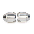 2 Pcs (Silver Color) Universal GOYO Gutka Full Alloy Aluminium Motorcycle Slider Cap. 