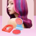 8 Colors Hair Dye Pressed Powder Hair Colors Disposable Instant Temporary Hair Coloring Powder Box Cosplay Party Supplies. 