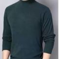 Double-sided velvet stand collar padded long sleeve t-shirt men's solid color autumn and winter thermal base layer top korean autumn coat. 