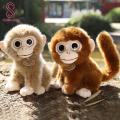 Deform-resistant Stuffed Toy Adorable Plush Monkey Doll with Big Eyes Long-tailed Stuffed Toy for Southeast Asian Buyers Plush Monkey Toy. 
