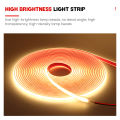 DC 12V 24V COB LED Strip IP68 Waterproof 320Leds/m High Density CRI Ra90 Flexible COB Linear Light Bar Warm/Natural White Light. 