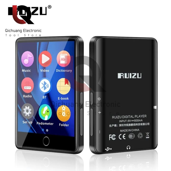 RUIZU%20M7%20Metal%20Bluetooth%205.0%20MP3%20Music%20Player%20Built-in%20Speaker%202.8%20Inch%20Full%20Touch%20Screen%20HIFI%20Walkman%20With%20FM/E-book/Pedometer%20-%20Image%206