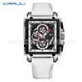 CRRJU/Kun 2312 Neutral Waterproof Calendar Tape Couple Multifunctional Watch. 